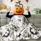 Halloween Throw Blanket Gothic Bats Flannel Blanket(Vintage Color)
